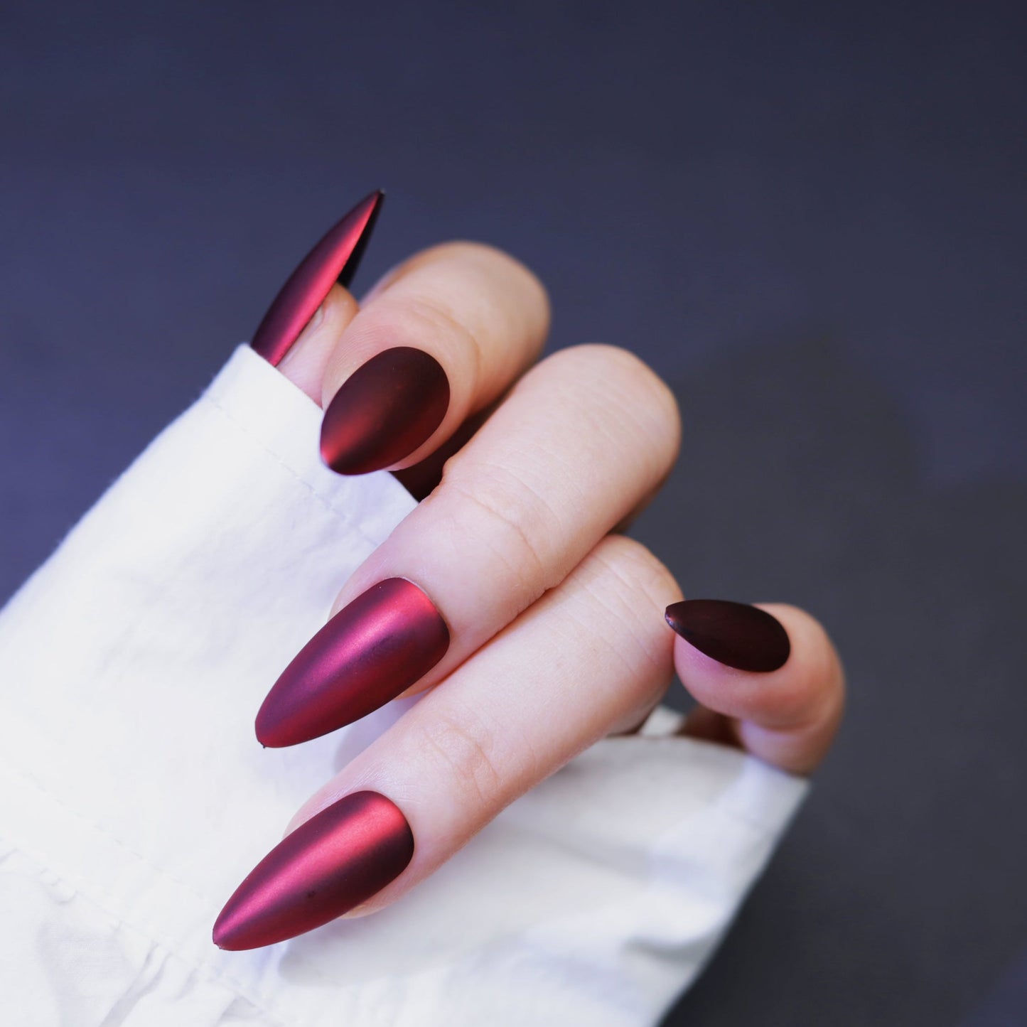 Matte metallic red